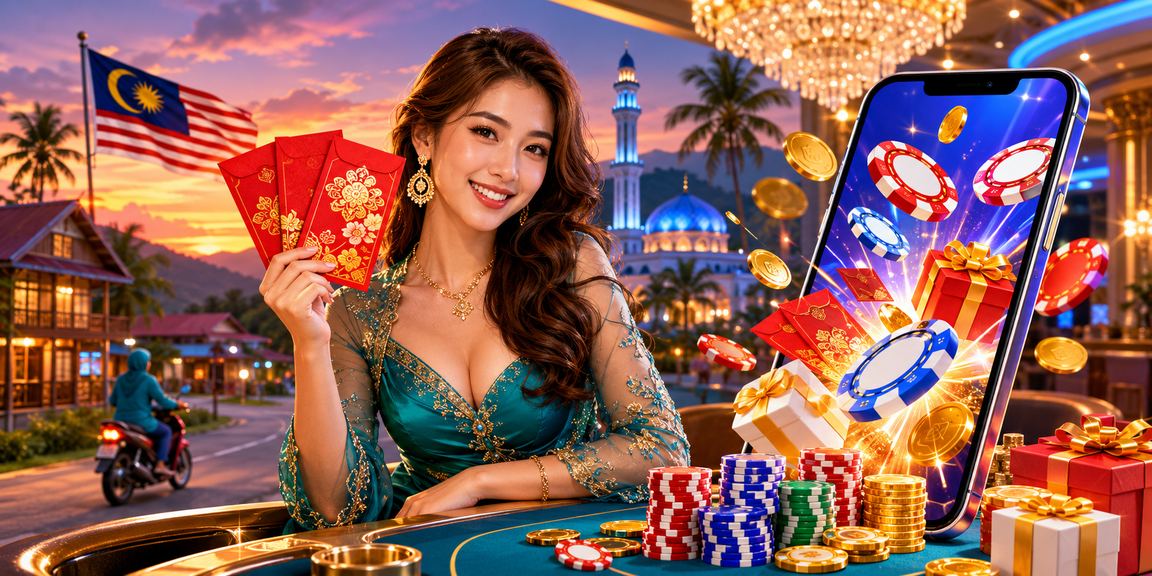 Sampul merah bonus Tahun Baru Cina untuk pemain kasino langsung Malaysia